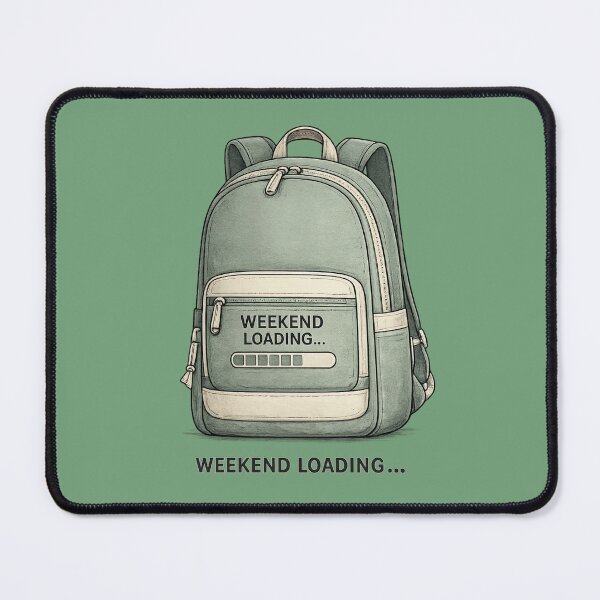 Item preview, Weekend Loading – Modern Backpack Illustration designed and sold by RosalesArts.
