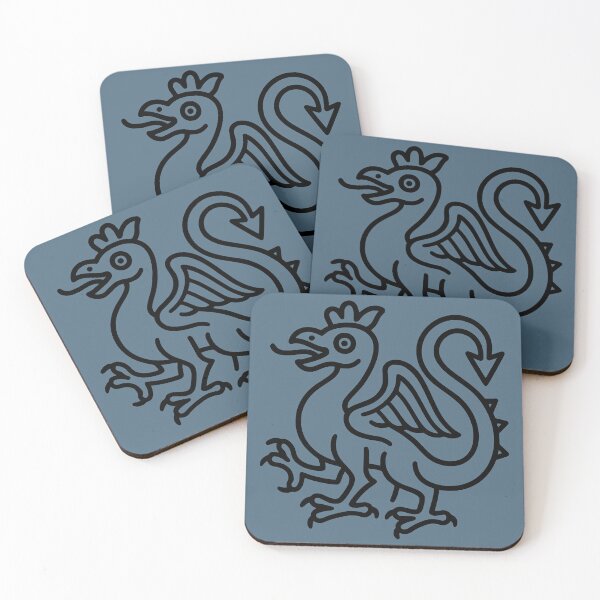 Item preview, Medieval Basilisk Sigil — Fantasy Heraldry Beast Mythical Creature Art designed and sold by Amplify-n-Co.