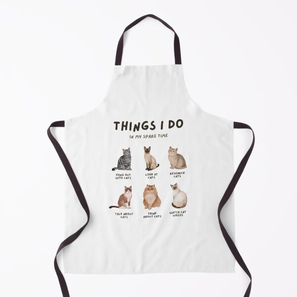 Item preview, Things I Do In My Spare Time - Funny Cat Breed Chart designed and sold by THE_OPULENCE.