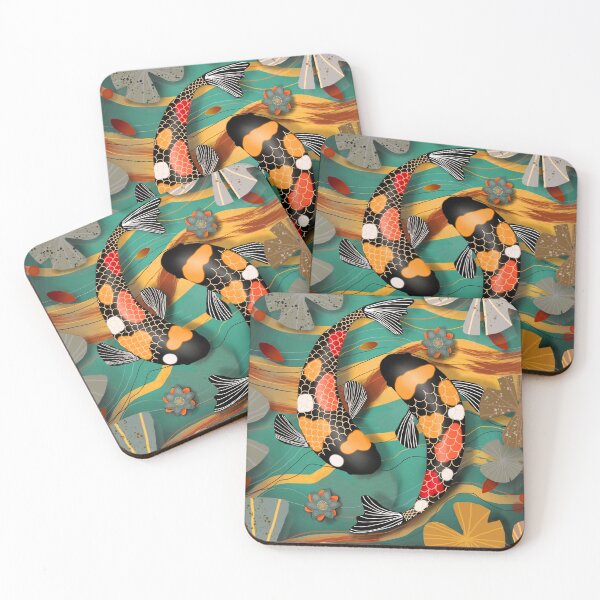 Item preview, Koi Watergarden Jade designed and sold by Karin Taylor.