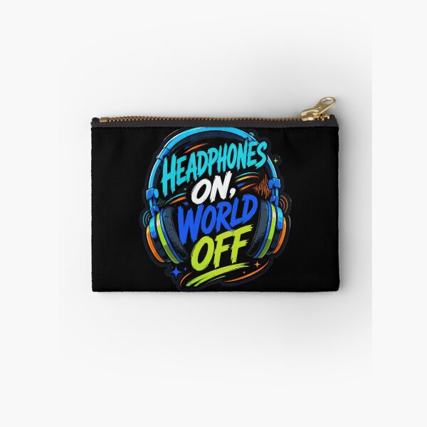 Item preview, Headphones On World Off Neon Music designed and sold by Sketchlegacy.