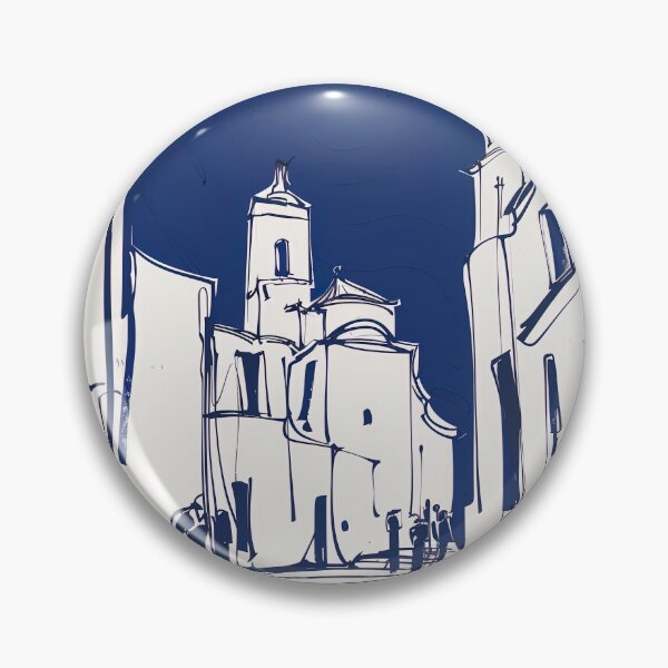 Item preview, Cádiz, Spain - Blue Abstract Art designed and sold by shadow-bloom.