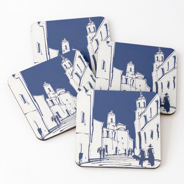 Item preview, Cádiz, Spain - Blue Abstract Art designed and sold by shadow-bloom.