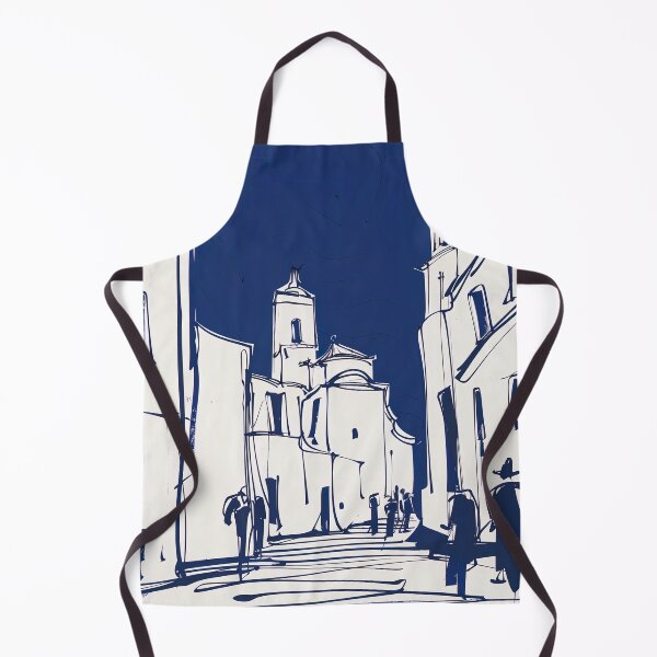 Item preview, Cádiz, Spain - Blue Abstract Art designed and sold by shadow-bloom.