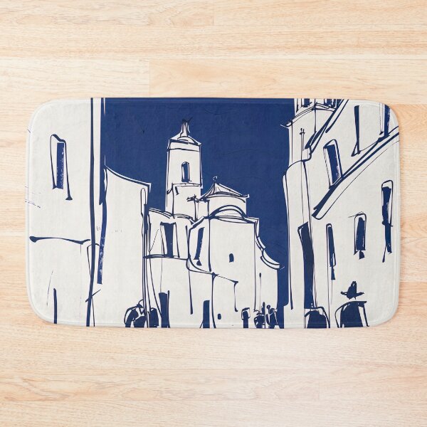 Item preview, Cádiz, Spain - Blue Abstract Art designed and sold by shadow-bloom.