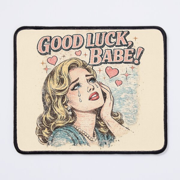 Item preview, Good Luck, Babe! Vintage Romance Comic Shirt – Retro Pop Art Heartbreak Tee designed and sold by DiamondSkyShirt.
