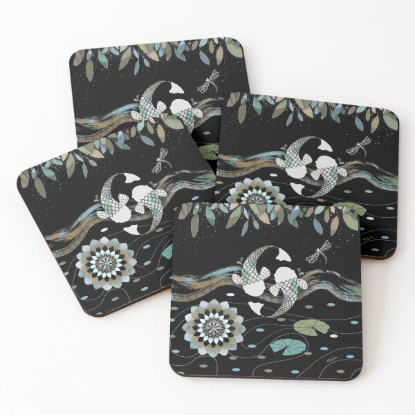 Item preview, Yin Yang Zen Lucky Koi Fish Mandala designed and sold by Karin Taylor.