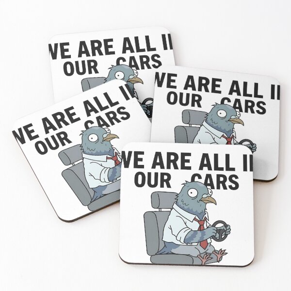 Item preview, We Are All In Our Cars Right Now - Funny Introvert Meme. designed and sold by WorldShop17.