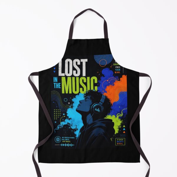 Item preview, Lost In The Music Neon Headphones Poster designed and sold by Sketchlegacy.
