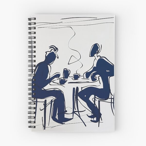 Item preview, Café - Blue Abstract Art designed and sold by shadow-bloom.