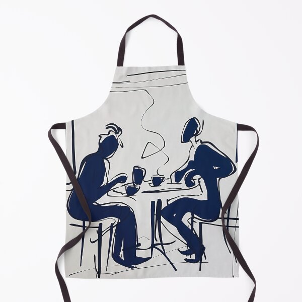 Item preview, Café - Blue Abstract Art designed and sold by shadow-bloom.