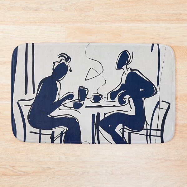Item preview, Café - Blue Abstract Art designed and sold by shadow-bloom.
