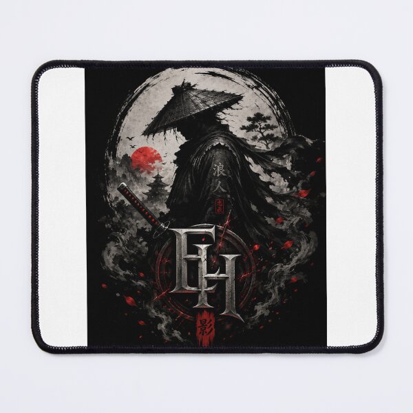 Item preview, EH Shadow Ronin – Japanese Samurai Monogram Warrior Design designed and sold by Joyfulfabric.