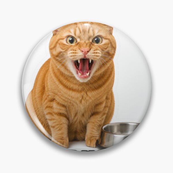 Artikelvorschau, I Get Hangry Funny Angry Hungry Cat Meme entworfen und verkauft von MoodyMeows.
