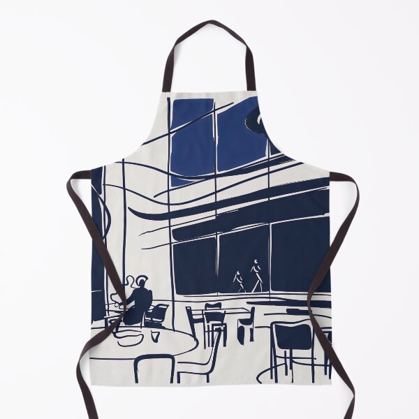 Item preview, Cafeteria - Blue Abstract Art designed and sold by shadow-bloom.