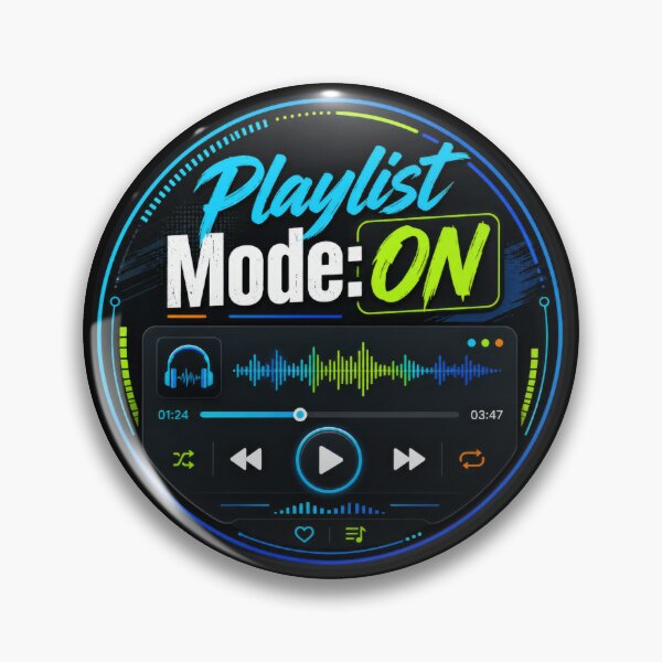 Item preview, Playlist Mode On Neon Music Player   designed and sold by Sketchlegacy.