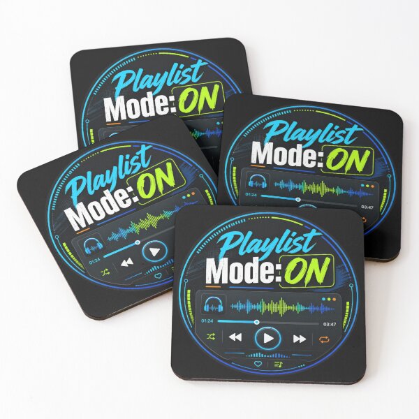 Item preview, Playlist Mode On Neon Music Player   designed and sold by Sketchlegacy.