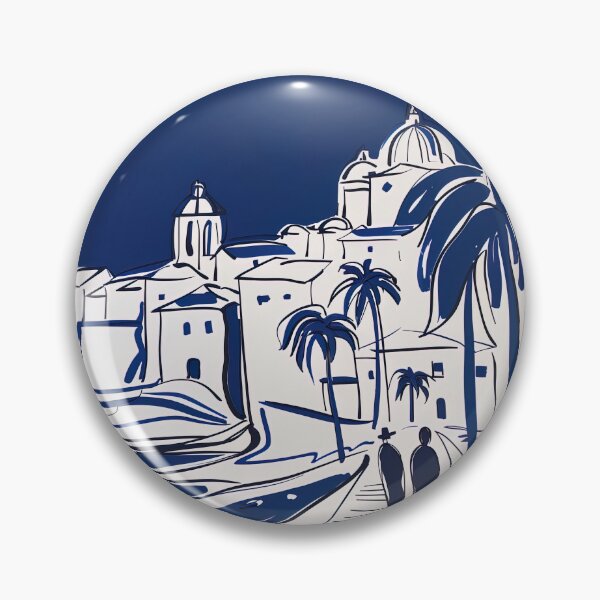 Item preview, Cagliari, Italy - Blue Abstract Art designed and sold by shadow-bloom.