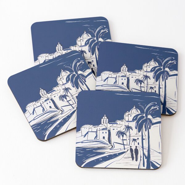 Item preview, Cagliari, Italy - Blue Abstract Art designed and sold by shadow-bloom.