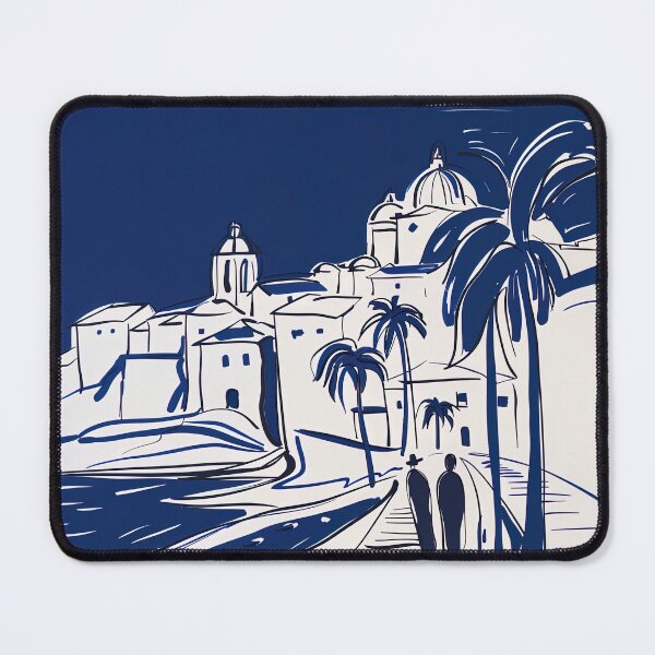 Item preview, Cagliari, Italy - Blue Abstract Art designed and sold by shadow-bloom.
