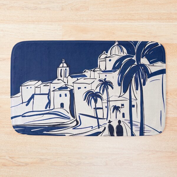 Item preview, Cagliari, Italy - Blue Abstract Art designed and sold by shadow-bloom.