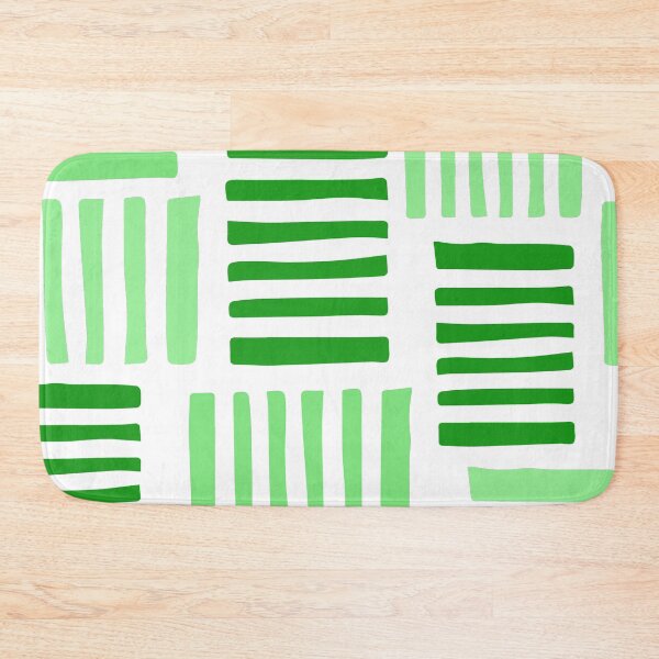 Item preview, Green And Lime Scatter Line Pattern On White designed and sold by DEC02.