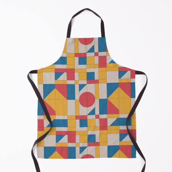 Item preview, Bold Bauhaus Geometric Pattern | Primary Colour Grid Seamless Repeat designed and sold by Midnight Veil Designs.