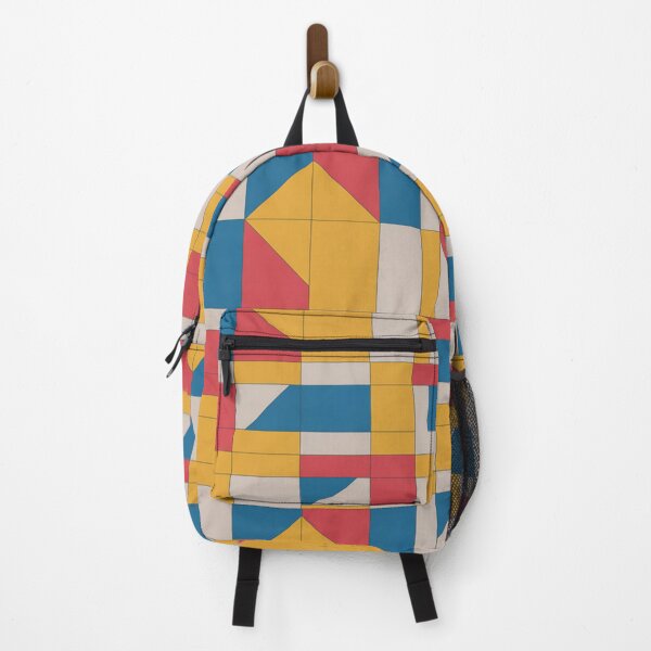 Item preview, Bold Bauhaus Geometric Pattern | Primary Colour Grid Seamless Repeat designed and sold by Midnight Veil Designs.