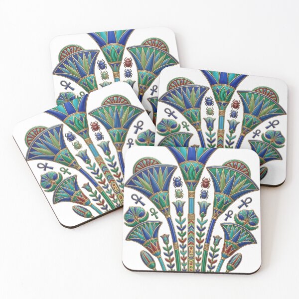 Item preview, Ancient Egyptian Lotus Symbol Sacred Nile Flower Hieroglyphic Art designed and sold by Queen Cleopatra.