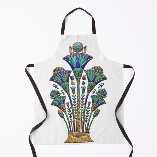 Item preview, Ancient Egyptian Lotus Symbol Sacred Nile Flower Hieroglyphic Art designed and sold by Queen Cleopatra.