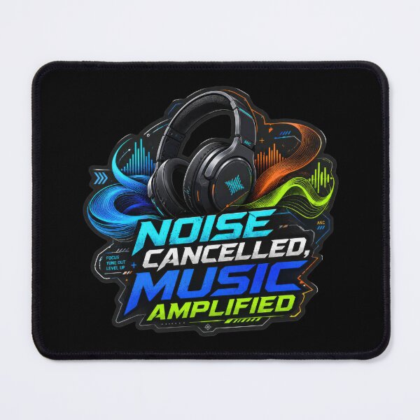 Item preview, Noise Canceled Music Amplified Headphones  designed and sold by Sketchlegacy.