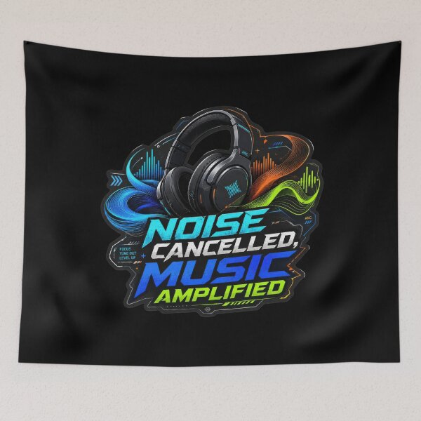 Item preview, Noise Canceled Music Amplified Headphones designed and sold by Sketchlegacy.