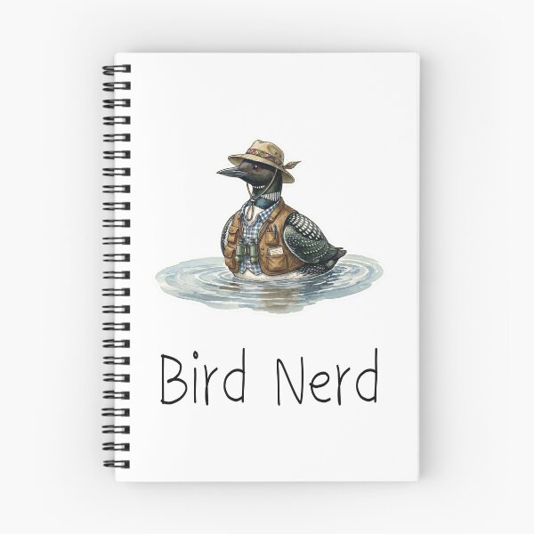 Item preview, Bird Nerd Loon - Cute Watercolor Birdwatching designed and sold by Ink & Void Co..