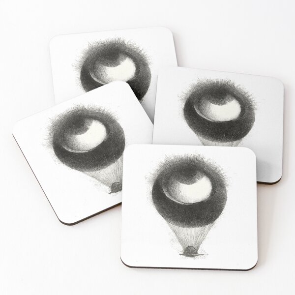 Item preview, The Eye - Vintage Surreal Black Ink Illustration designed and sold by thelivingrp.