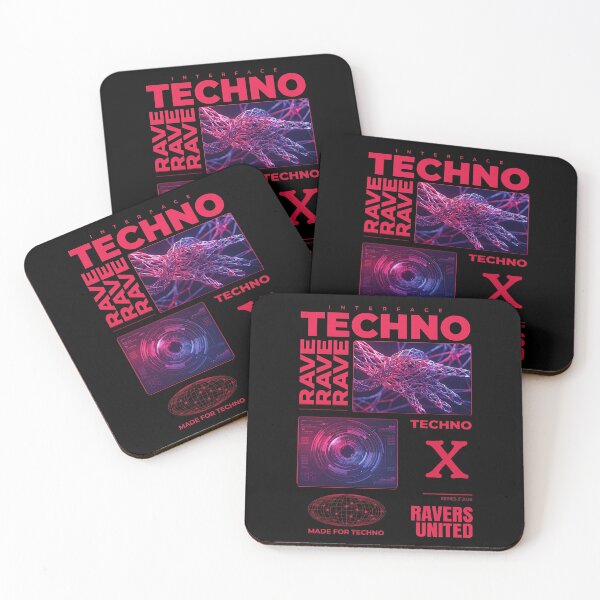 Item preview, Cyberpunk Techno Rave Interface Acid Graphic designed and sold by SPAZE-Typo.