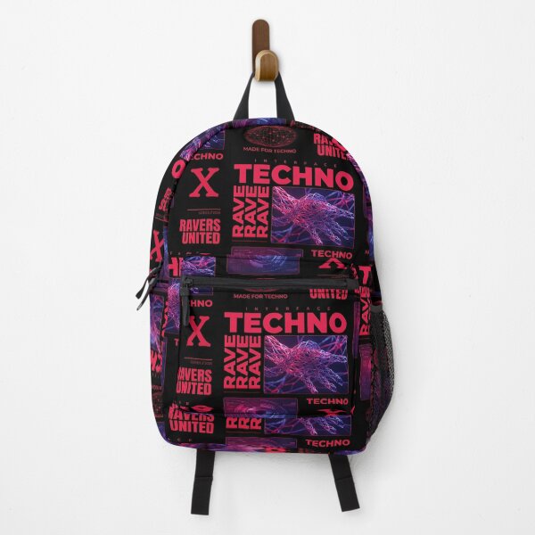 Item preview, Cyberpunk Techno Rave Interface Acid Graphic designed and sold by SPAZE-Typo.
