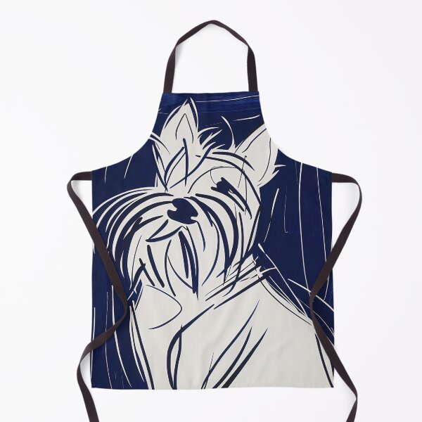 Item preview, Cairn Terrier - Blue Abstract Art designed and sold by shadow-bloom.