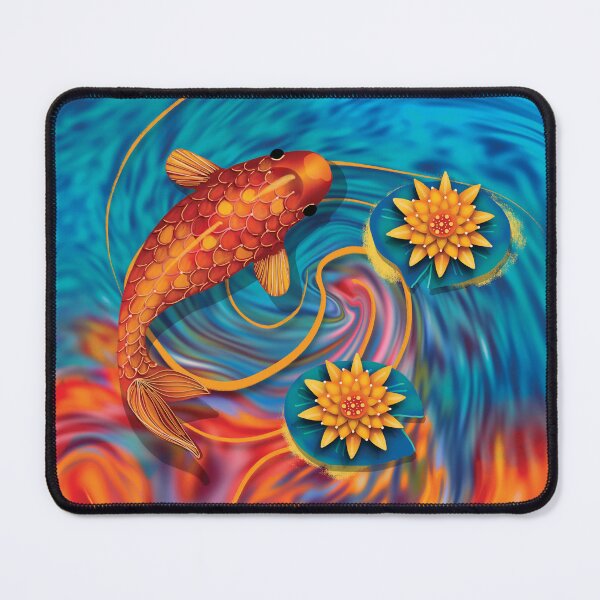Item preview, Fire and Water Lotus Koi Fish designed and sold by Karin Taylor.