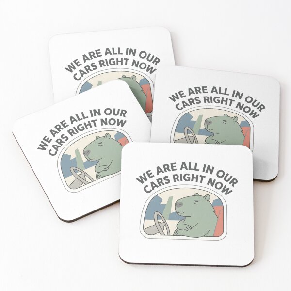Item preview, We Are All In Our Cars Right Now - Funny Introvert Meme. designed and sold by WorldShop17.