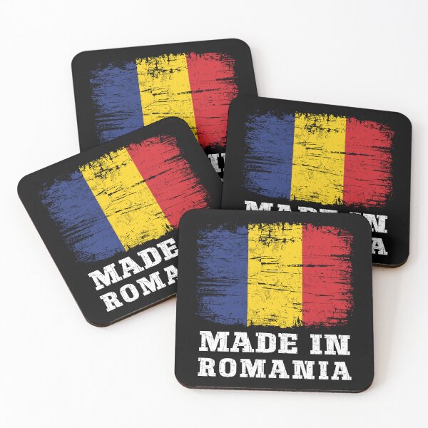 Item preview, Distressed Made in Romania Flag – Retro Romanian Pride designed and sold by Dmetalx Art Apparel.