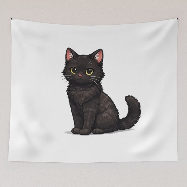 Item preview, Black Cat Sitting designed and sold by Wild Horizon Studio.