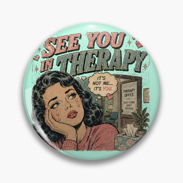 Item preview, See You in Therapy – Retro Comic Mental Health Shirt | Vintage Pop Art Sad Girl Aesthetic Tee designed and sold by DiamondSkyShirt.