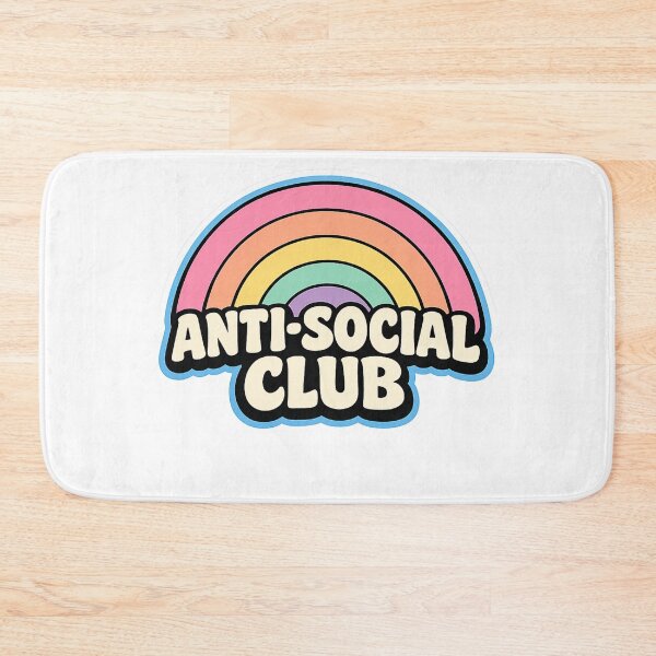 Item preview, Anti Social Club Retro Pastel Rainbow Aesthetic designed and sold by Digistore1221.