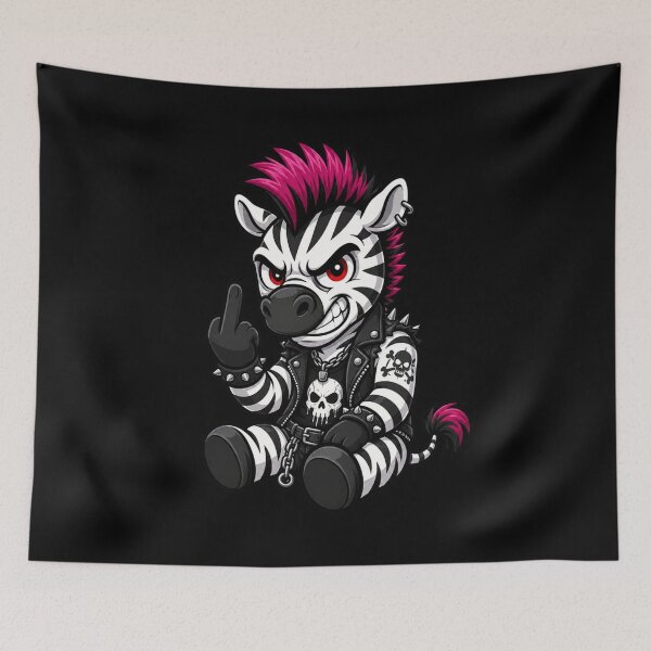 Item preview, Middle Finger Rebellious Zebra designed and sold by pUNKnown.