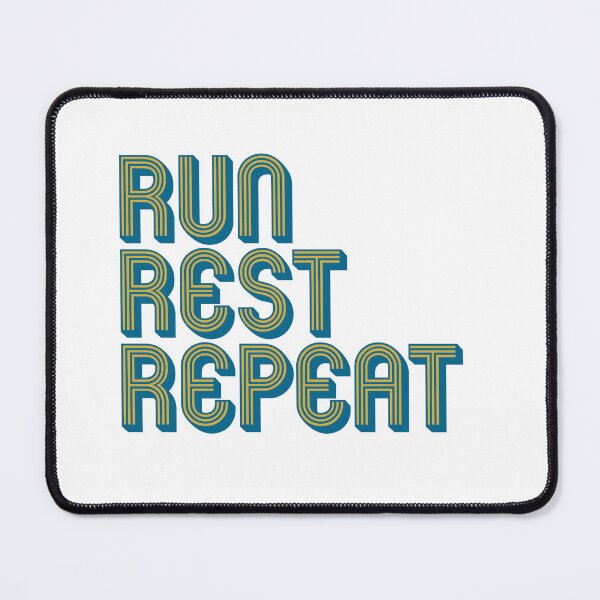 Item preview, Run Rest Repeat Running Motivation designed and sold by EduIllustrates.