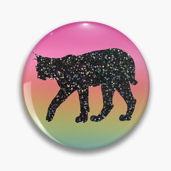 Item preview, Glittery bobcat designed and sold by Ana Gorozpe.