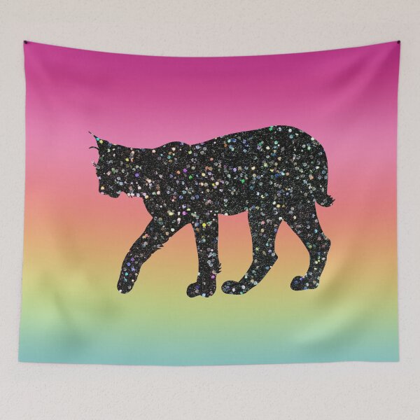 Item preview, Glittery bobcat designed and sold by Ana Gorozpe.