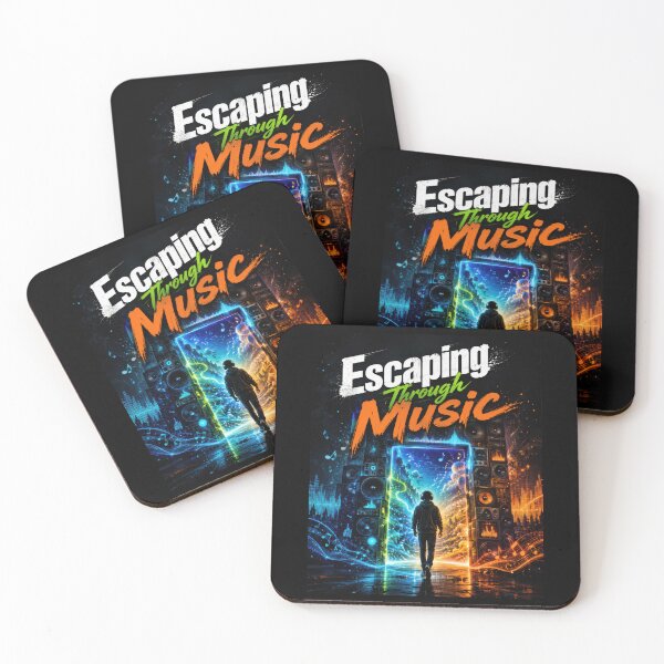 Item preview, Escaping Through Music Speaker Portal Poster designed and sold by Sketchlegacy.