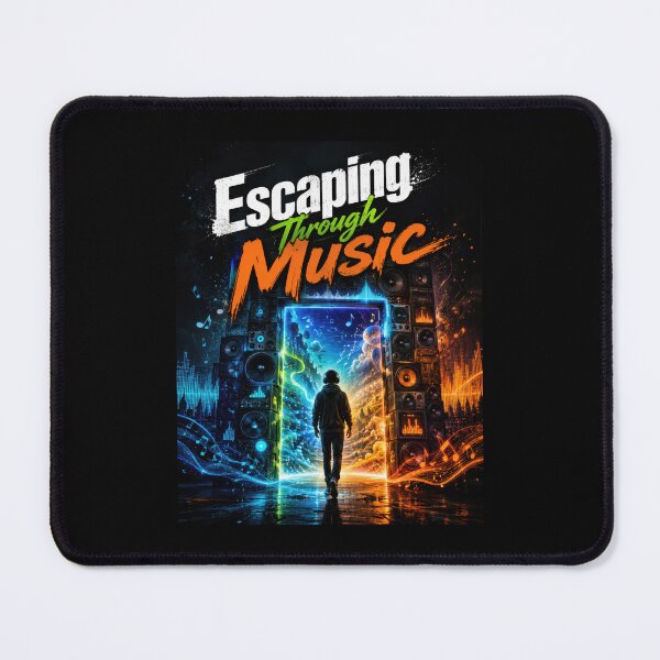 Item preview, Escaping Through Music Speaker Portal Poster designed and sold by Sketchlegacy.