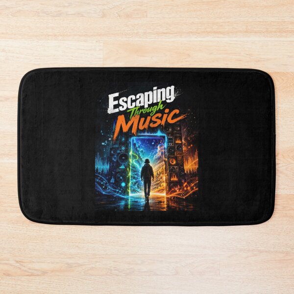 Item preview, Escaping Through Music Speaker Portal Poster designed and sold by Sketchlegacy.